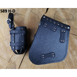 LEATHER SADDLEBAG S89 SKULL H-D Sportster