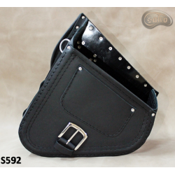 LEATHER SADDLEBAG S592 H-D SOFTAIL