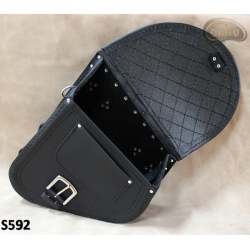 LEATHER SADDLEBAG S592 H-D SOFTAIL