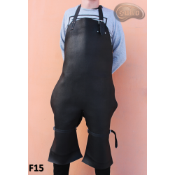 Kožená ochranná zástěra F15/řezník/svářeč/kuchař/grilovač/zámečník/kovář