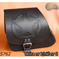 LEATHER SADDLEBAG S762 H-D SPORTSTER  without bracket