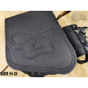 LEATHER SADDLEBAG S89 SKULL H-D Sportster