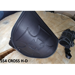 LEATHER SADDLEBAG S54 CROSS H-D SOFTAIL