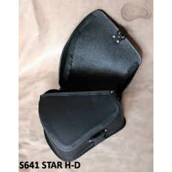 LEATHER SADDLEBAG S641 STAR H-D SOFTAIL