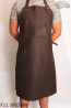Kožená ochranná zástěra F11 BROWN/řezník/svářeč/kuchař/grilovač/zámečník