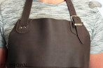 Kožená ochranná zástěra F11 BROWN/řezník/svářeč/kuchař/grilovač/zámečník