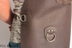 Kožená ochranná zástěra F11 BROWN/řezník/svářeč/kuchař/grilovač/zámečník
