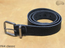 Classic, universal PA4 leather trouser belt