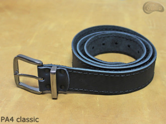 Classic, universal PA4 leather trouser belt