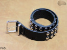 PA5 leather strap with 14 mm decorative rivets