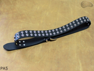 PA5 leather strap with 14 mm decorative rivets