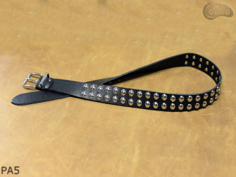 PA5 leather strap with 14 mm decorative rivets