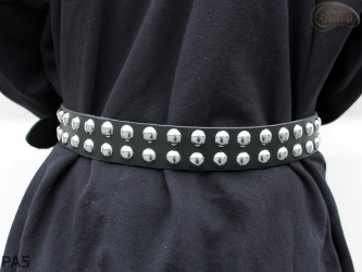 PA5 leather strap with 14 mm decorative rivets