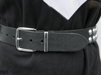 PA5 leather strap with 14 mm decorative rivets