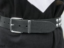 PA5 leather strap with 14 mm decorative rivets