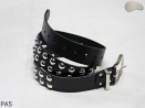 PA5 leather strap with 14 mm decorative rivets
