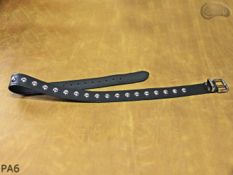 PA6 leather strap with 17 mm decorative rivets