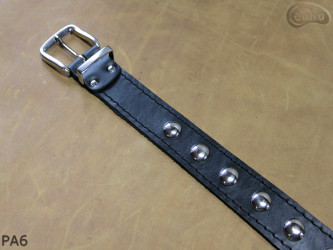 PA6 leather strap with 17 mm decorative rivets