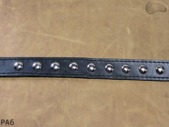 PA6 leather strap with 17 mm decorative rivets