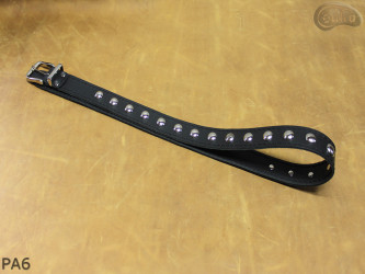 PA6 leather strap with 17 mm decorative rivets