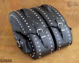 LEATHER SADDLEBAGS S266