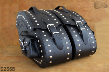 LEATHER SADDLEBAGS S266