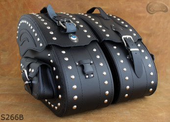 LEATHER SADDLEBAGS S266