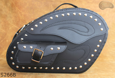 LEATHER SADDLEBAGS S266