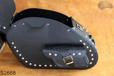 LEATHER SADDLEBAGS S266