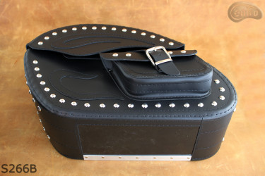 LEATHER SADDLEBAGS S266