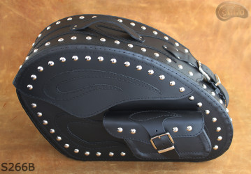 LEATHER SADDLEBAGS S266