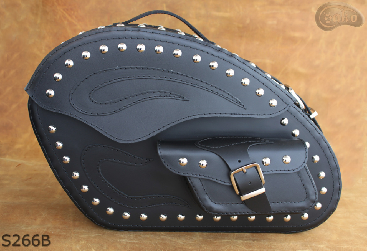 LEATHER SADDLEBAGS S266