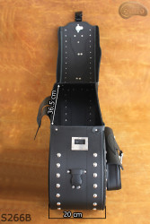 LEATHER SADDLEBAGS S266