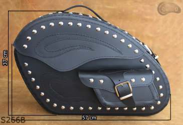 LEATHER SADDLEBAGS S266