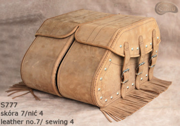 LEATHER SADDLEBAGS S777 *TO REQUEST*