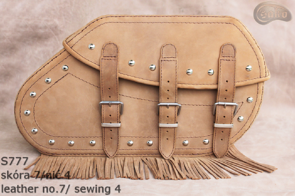 LEATHER SADDLEBAGS S777 *TO REQUEST*