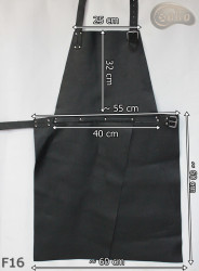 Kožená ochranná zástěra F16/řezník/svářeč/kuchař/grilovač/zámečník