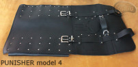 Taška / pouzdro na nůž   ČERNÁ lícová KŮŽE PUNISHER (model 4)
