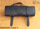 Taška / pouzdro na nůž   ČERNÁ lícová KŮŽE PUNISHER (model 4)