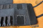 Taška / pouzdro na nůž   ČERNÁ lícová KŮŽE PUNISHER (model 4)