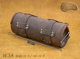 Kožená rolka W03 BROWN