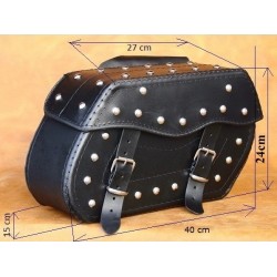 LEATHER SADDLEBAGS S11