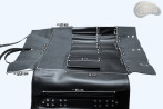 Taška / pouzdro na nůž ČERNÁ KŮŽE S ZIP (model 3)