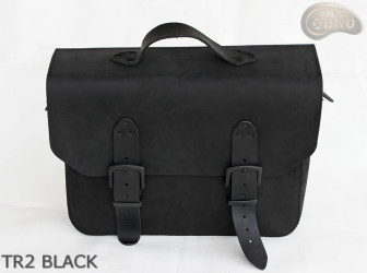 Kožená taška přes rameno TR2 BLACK