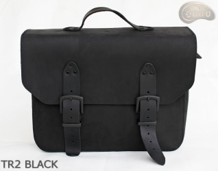 Kožená taška přes rameno TR2 BLACK