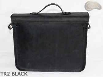Kožená taška přes rameno TR2 BLACK