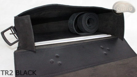 Kožená taška přes rameno TR2 BLACK