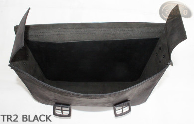 Kožená taška přes rameno TR2 BLACK