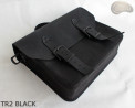 Kožená taška přes rameno TR2 BLACK