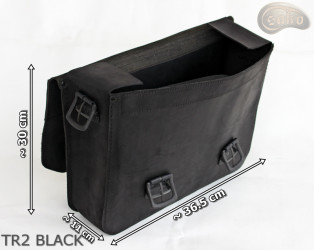 Kožená taška přes rameno TR2 BLACK